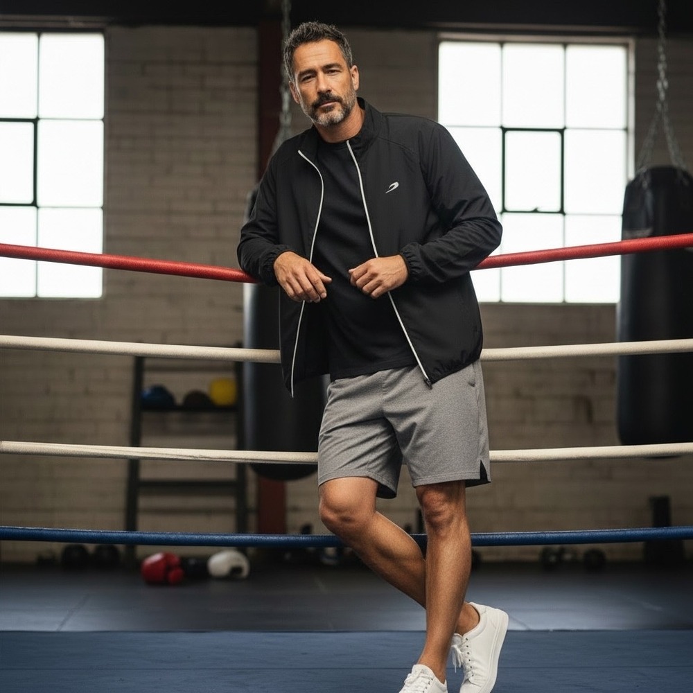 Boxraw SMRT-TEC‎ Mens Black Training Jacket Full Zip Boxing Performance XL LFG